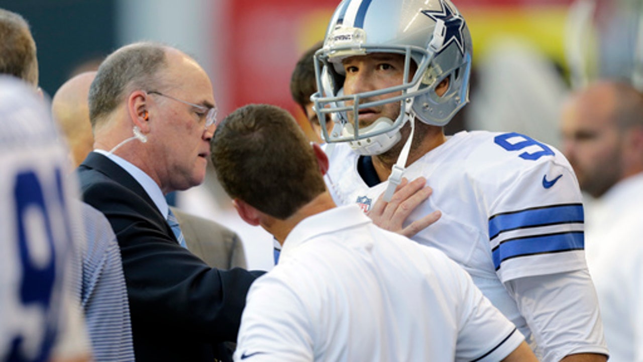 Tony Romo out with another back injury, no word on return